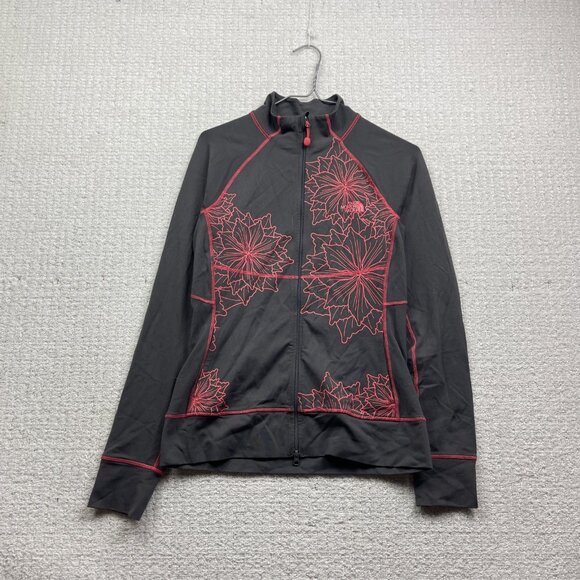 The North Face Jackets & Blazers - The North Face Athletic Mid Layer Full Zip Jacket Wom M Pink Floral Vapor Wick